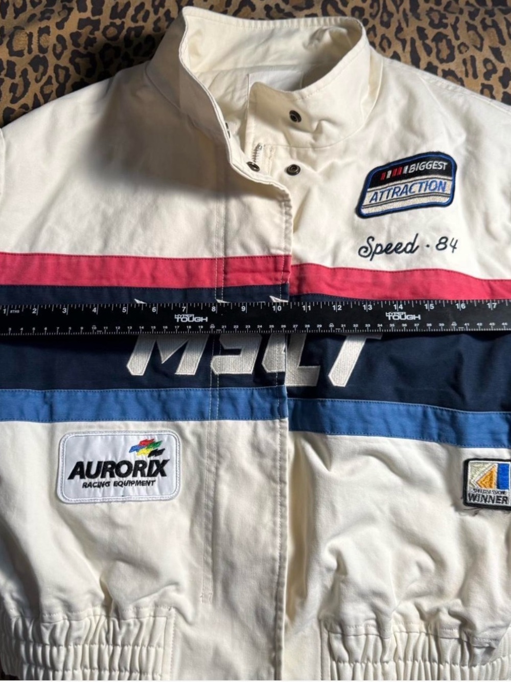 MANGO Selection Racing-Inspired Cotton Moto Jacket - Picture 8 of 8
